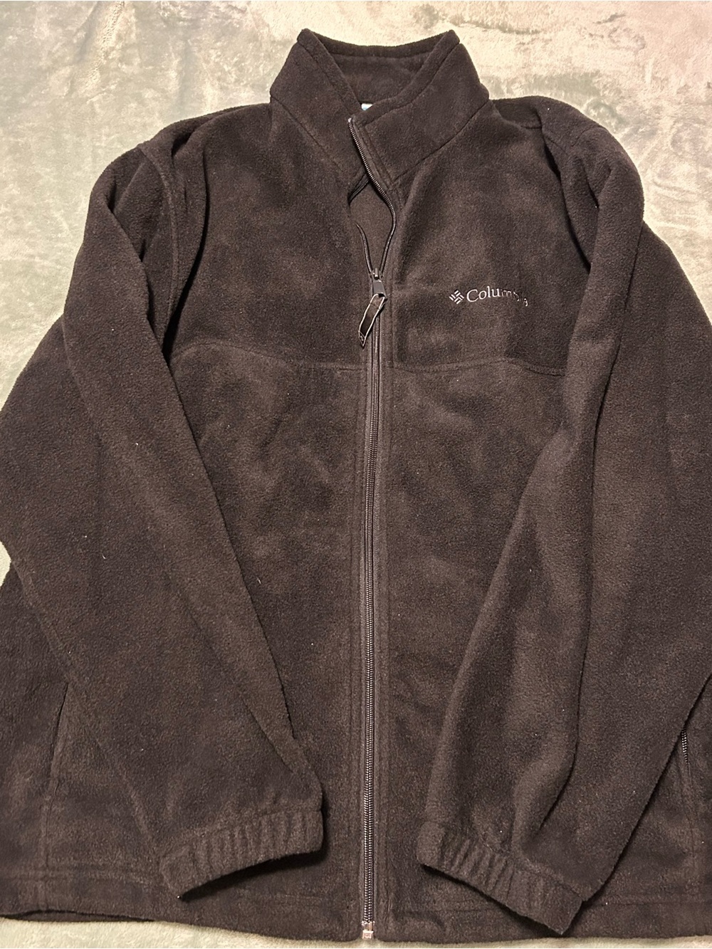 Columbia Men's Black Full-Zip Fleece Jacket Size L